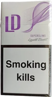 Сигареты "LD violet" Super Slims. Картон (ЛД виолет Супер Слимс) (Duty Free). Цена за блок (10 пачек)