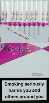 Merilyn pink Картон! (Мерілін рожевий) Ціна за блок (10 пачок)<M 0