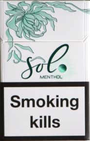 Solo menthol slim (Соло слимовий метол). (Duty free.)SS