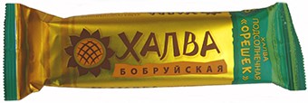 Халва подсолнечная "ОРЕШЕК" Бобруйская, 60 гр от фабрики "Красный пищевик"